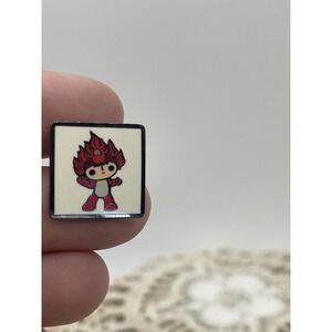 Beijing Olympic Mascot Small Square Lapel Pin